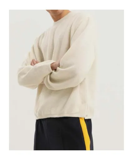 Cut Knit Crewneck Sweater