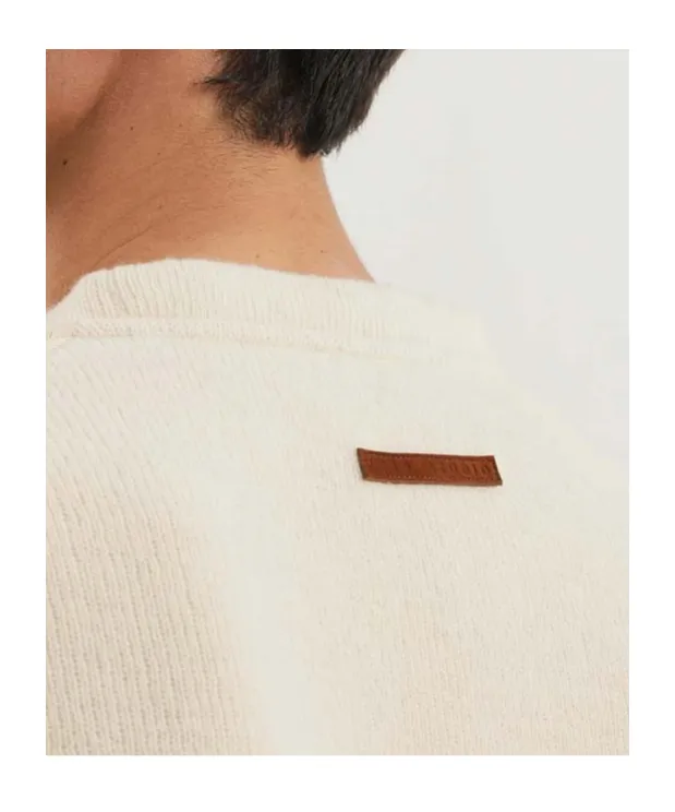 Cut Knit Crewneck Sweater