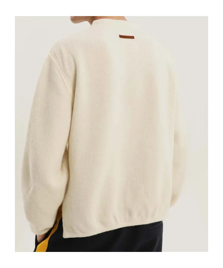 Cut Knit Crewneck Sweater
