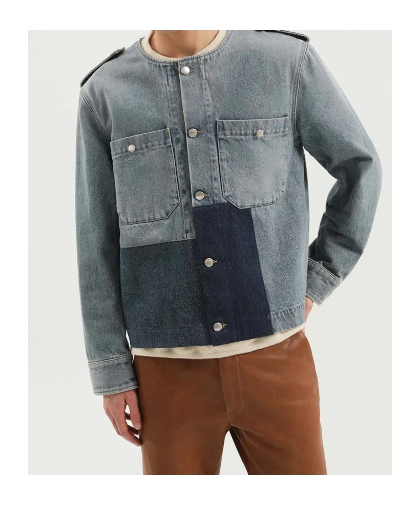 Patched Denim Jacket