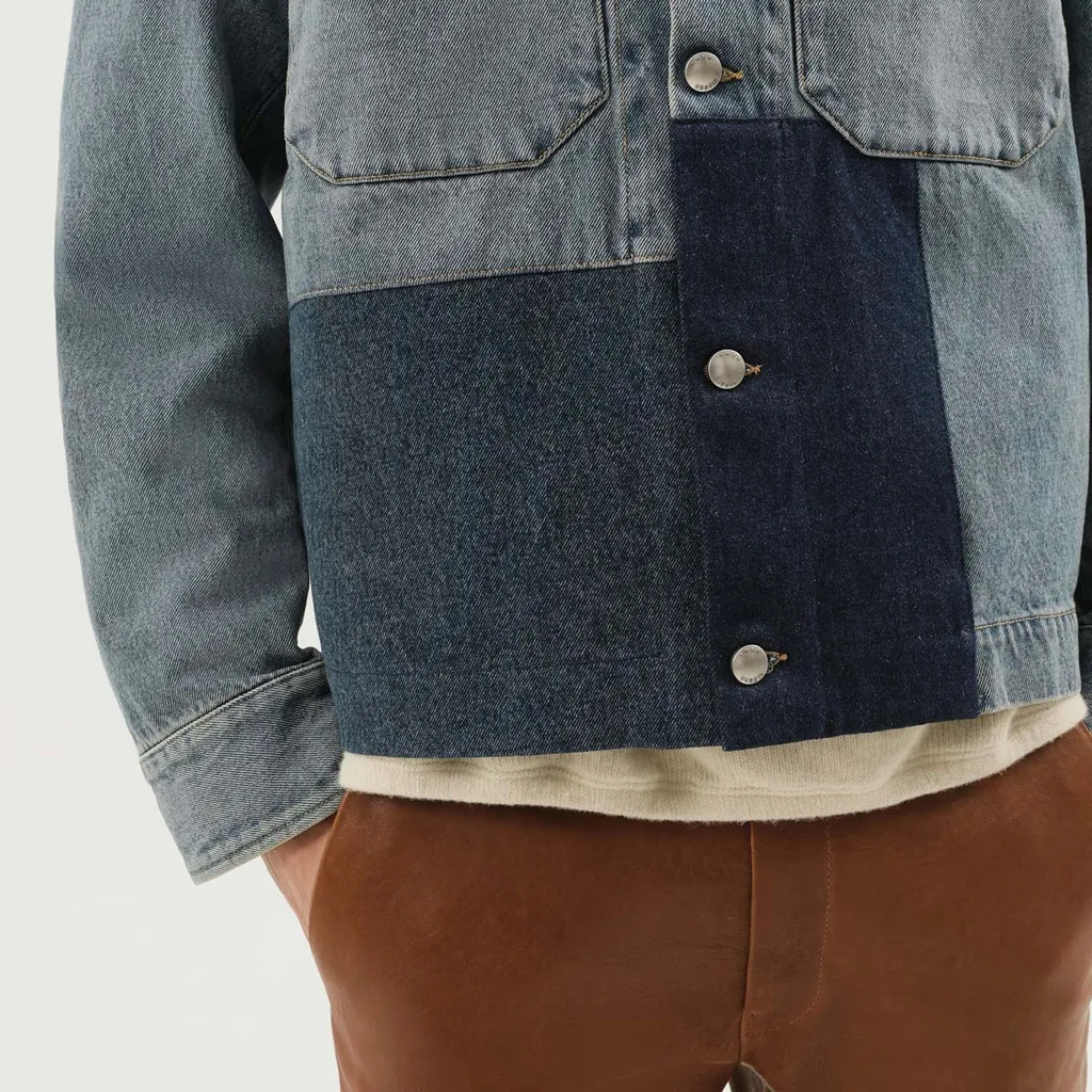 Patched Denim Jacket