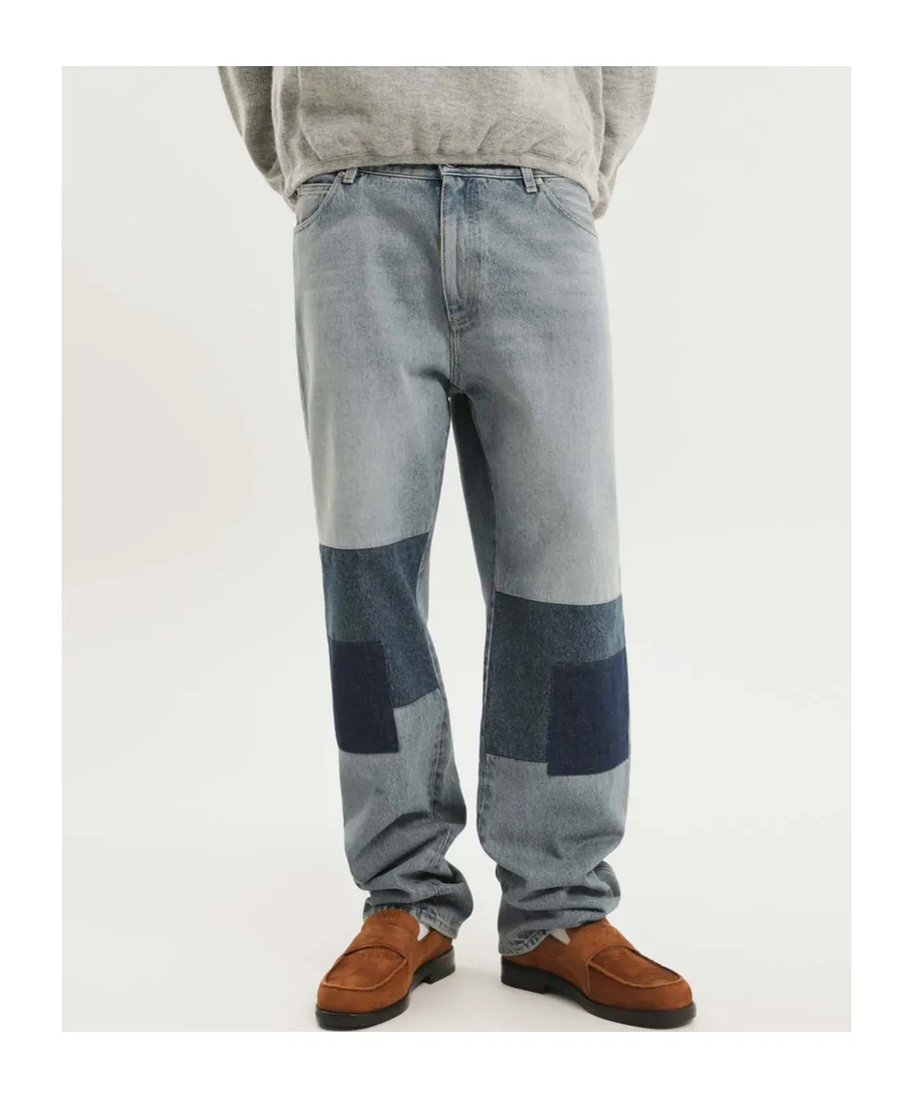 1989 Studio Patchwork Straight-Leg Jeans