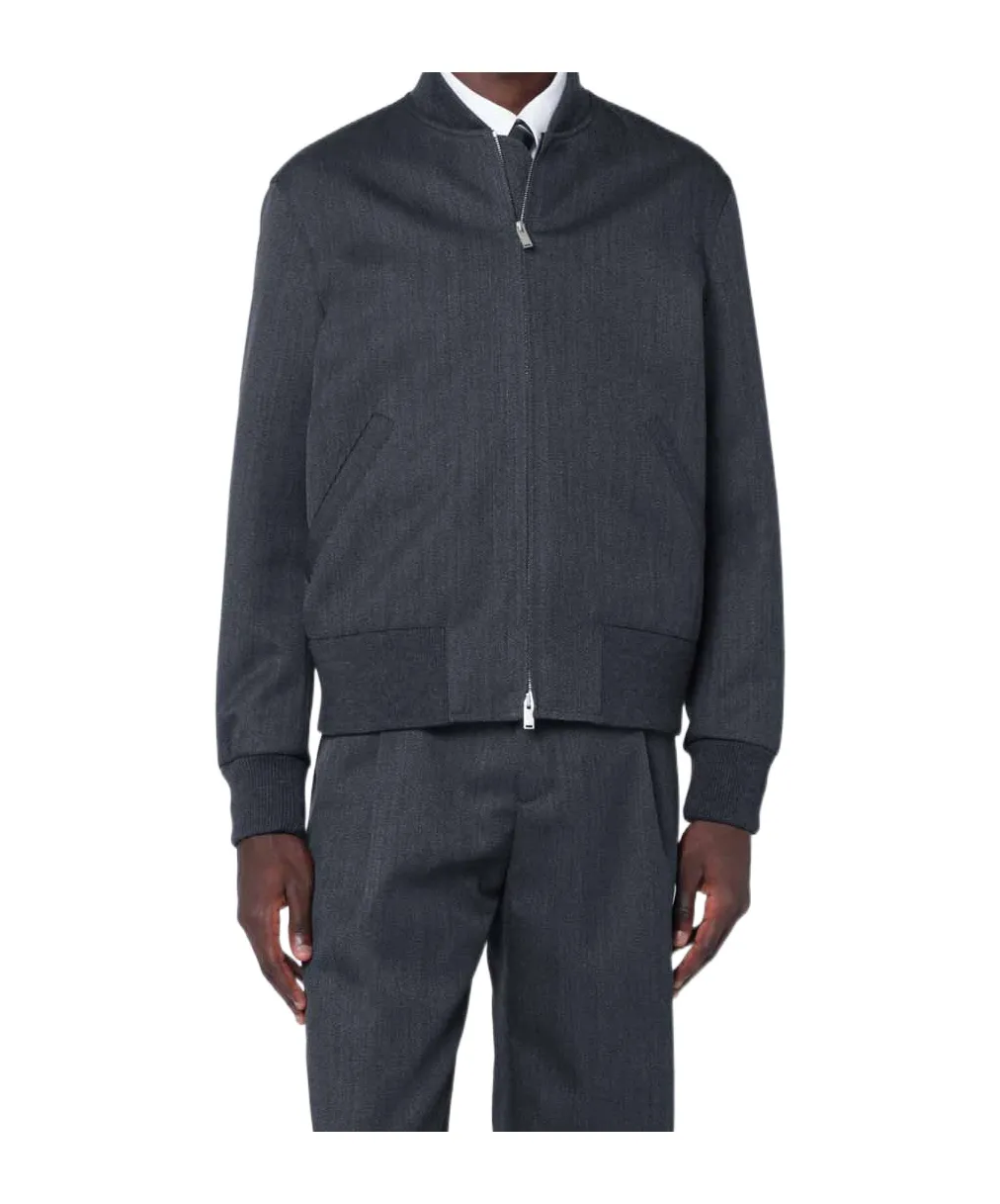 Lardini Zipped Twill Jacket