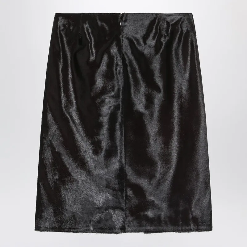 Skirt In Pony-Effect Leather
