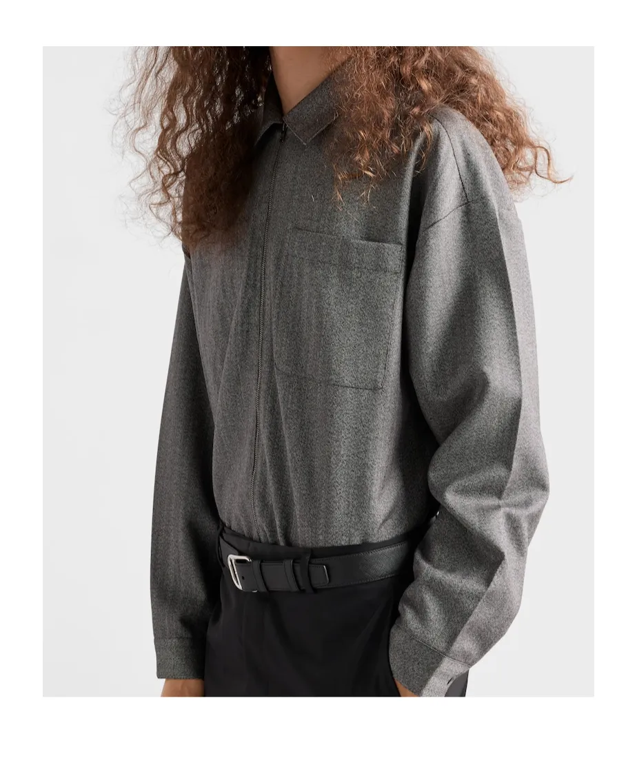 Prada Zip-Up Shirt