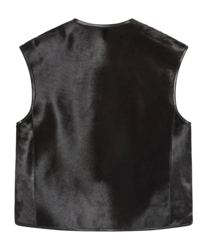Ampas Vest In Pony-Effect Leather