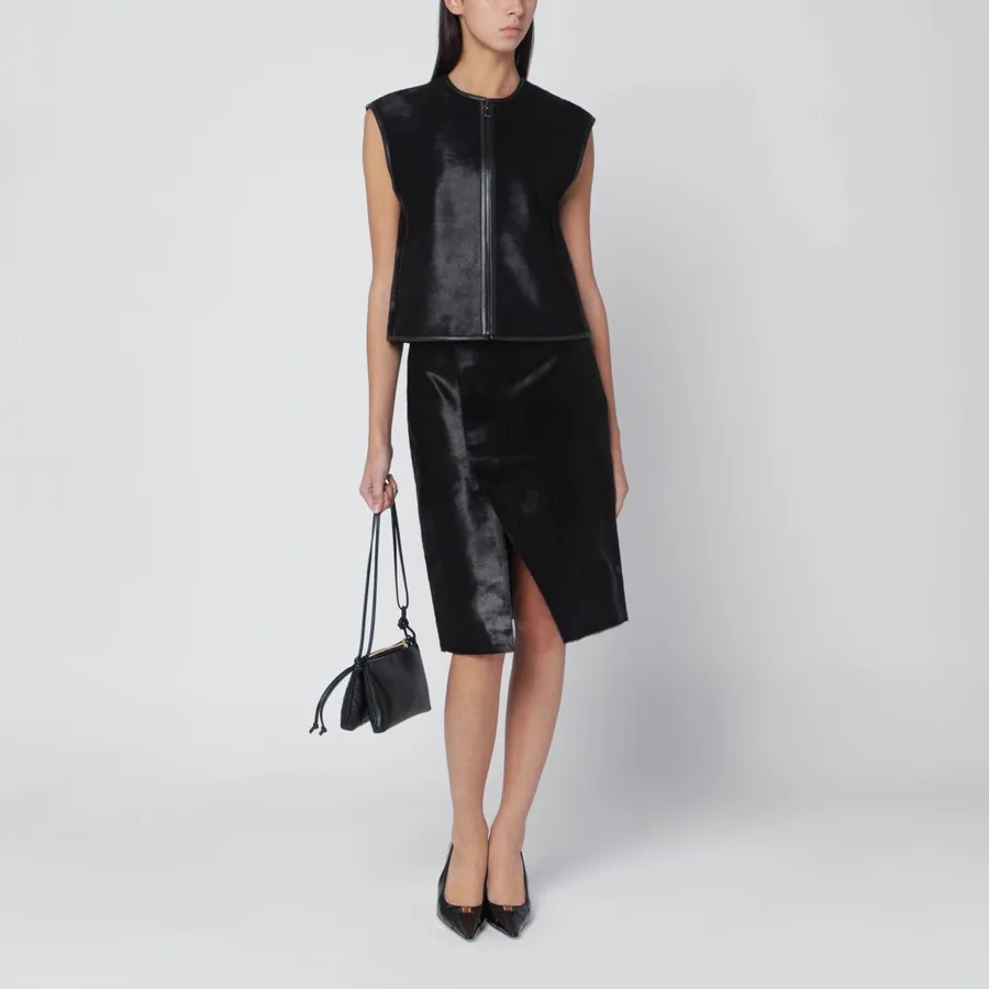 Ampas Vest In Pony-Effect Leather