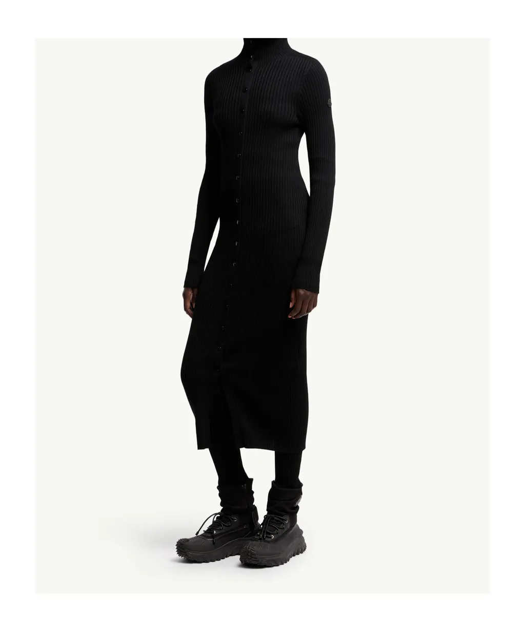 Moncler X Ee72 By Edward Enninful Wool Turtleneck Dress