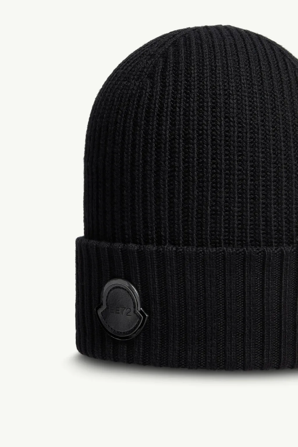 Moncler X Edward Enninful Logo Patch Knitted Beanie