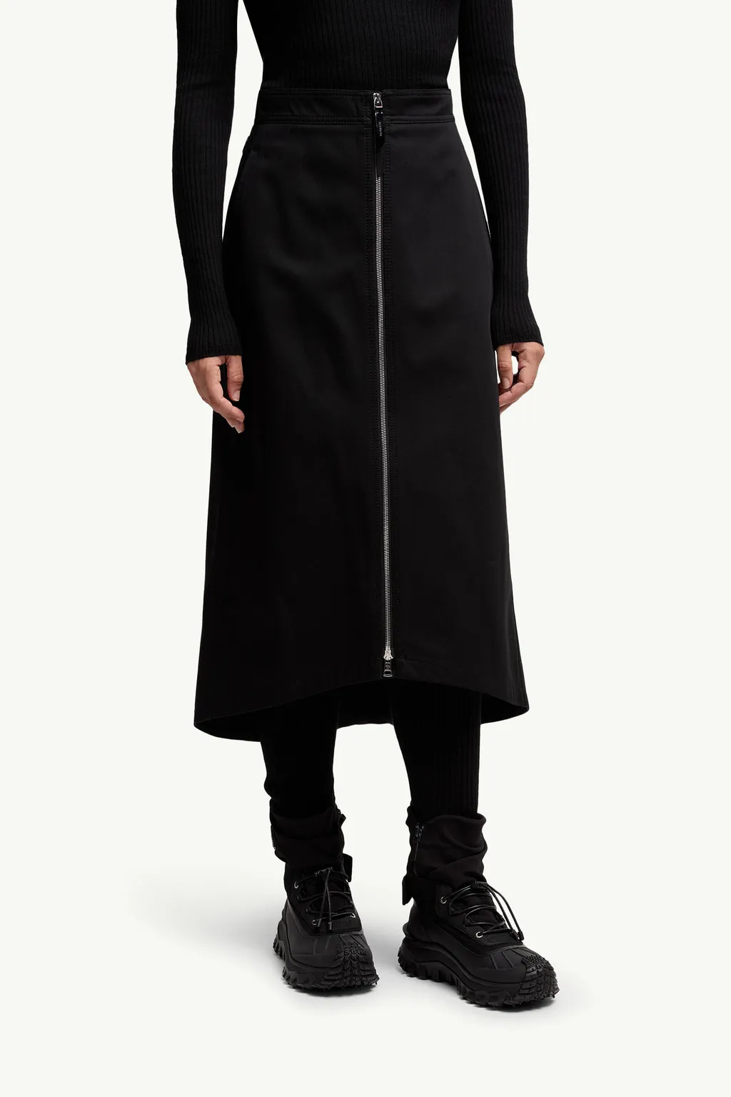 Moncler X Ee72 By Edward Enninful Gabardine Midi Skirt
