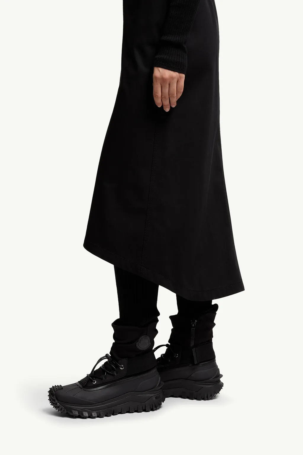 Moncler X Ee72 By Edward Enninful Gabardine Midi Skirt