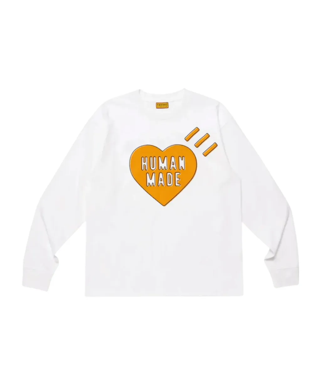 Heart-Logo Long-Sleeve T-Shirt