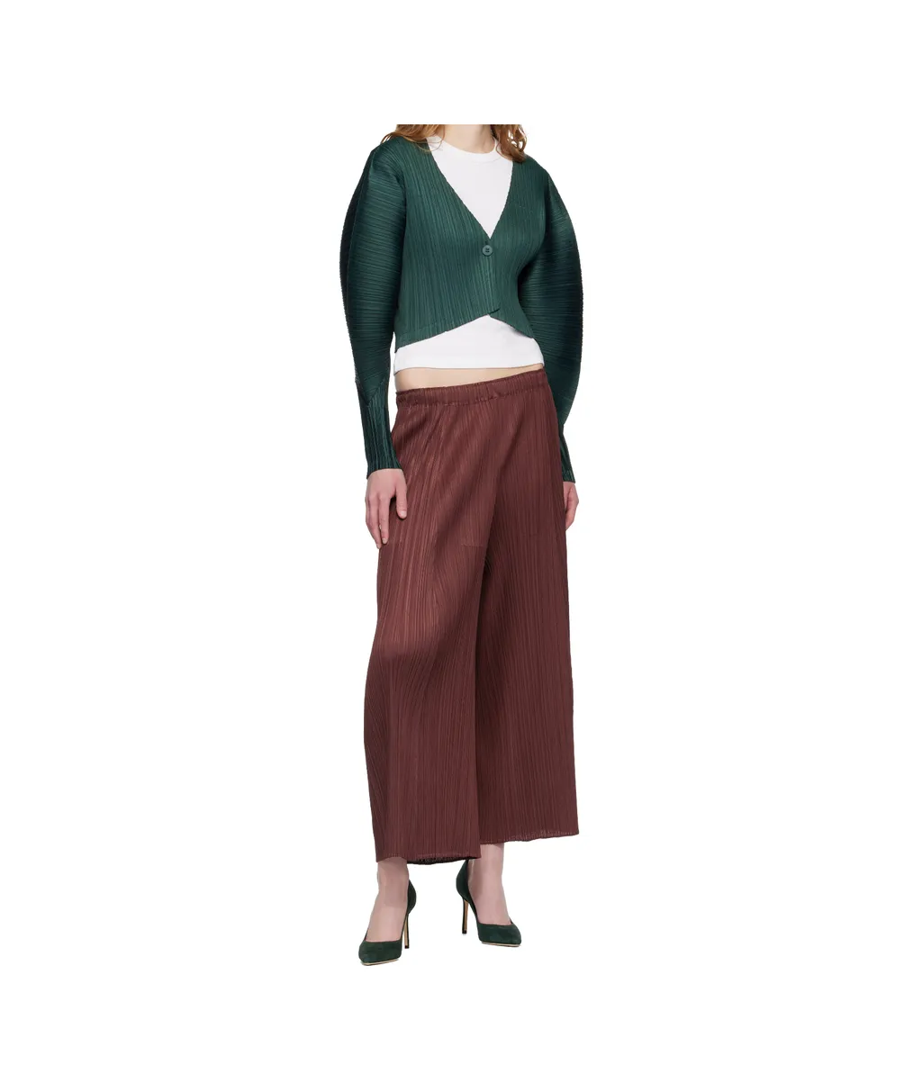 Single-Button Batwing Sleeve Knit Sweater