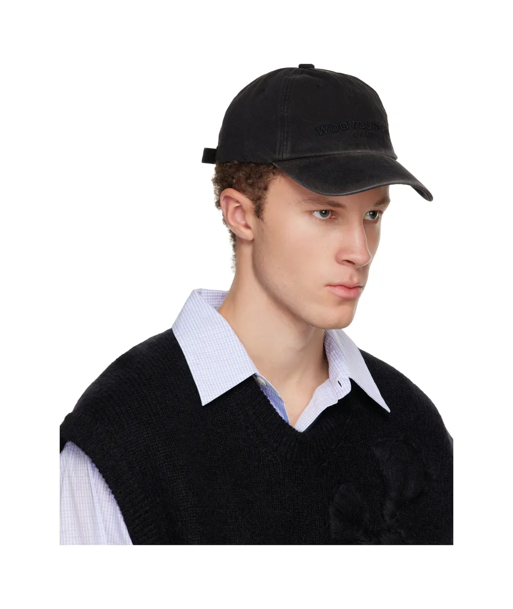 Dyed Denim Ball Baseball Cap