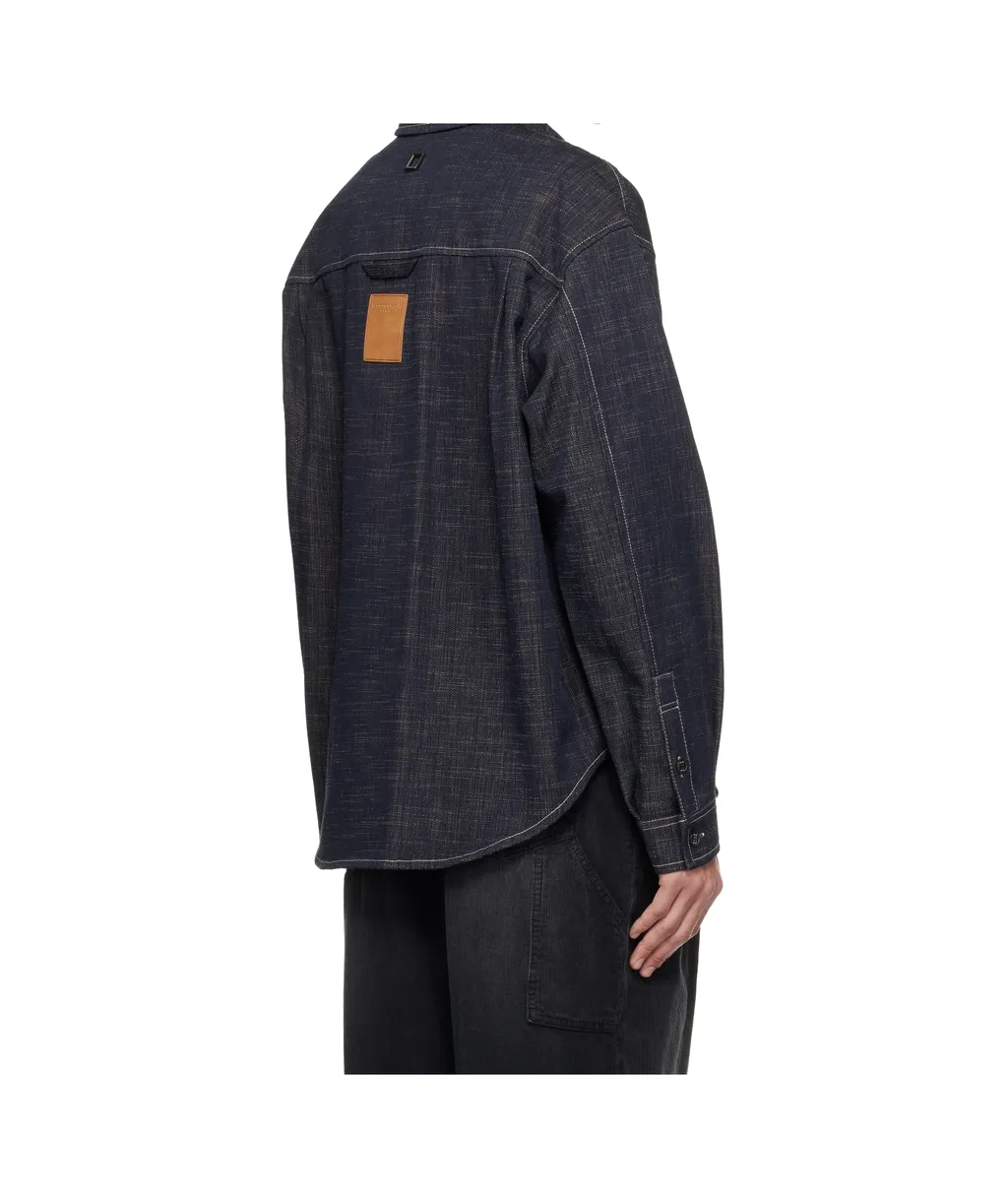 Long-Sleeved Denim Shirt