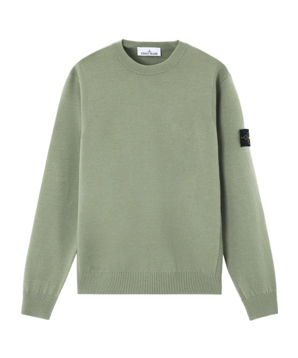 Crewneck Jumper With Reverse Stitch Details
