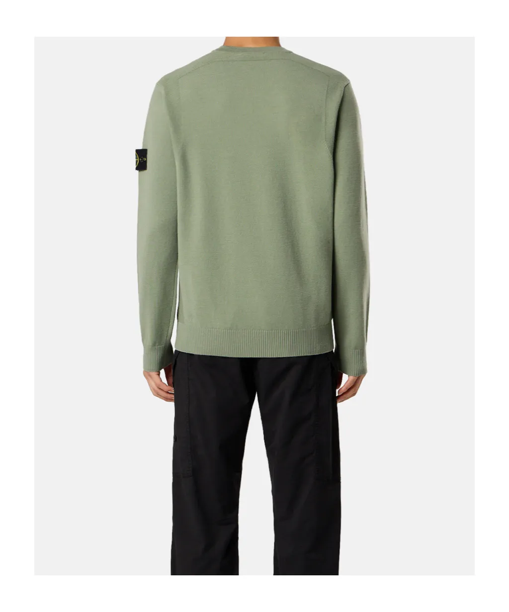 Crewneck Jumper With Reverse Stitch Details
