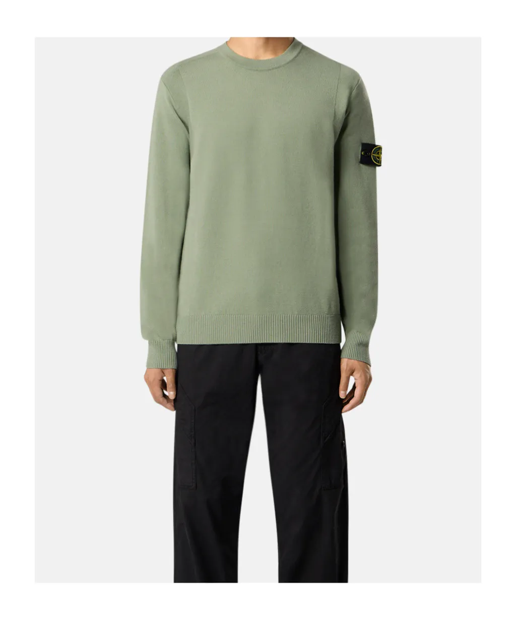 Crewneck Jumper With Reverse Stitch Details