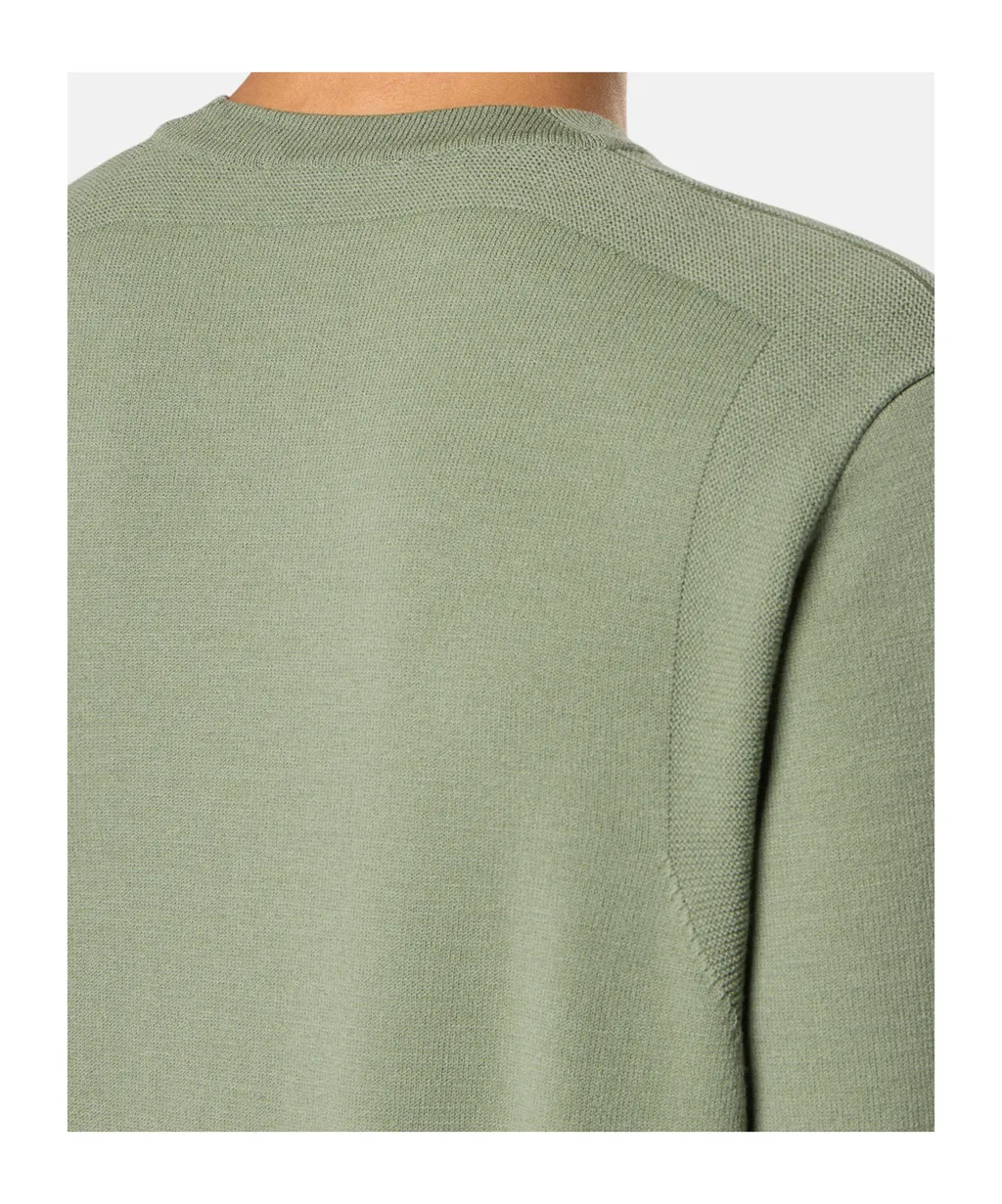 Crewneck Jumper With Reverse Stitch Details