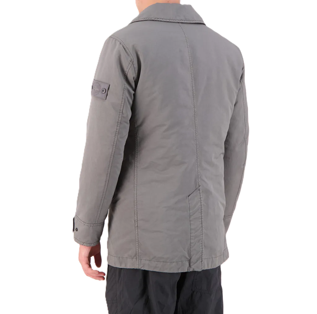 Compass-Patch Buttoned Coat