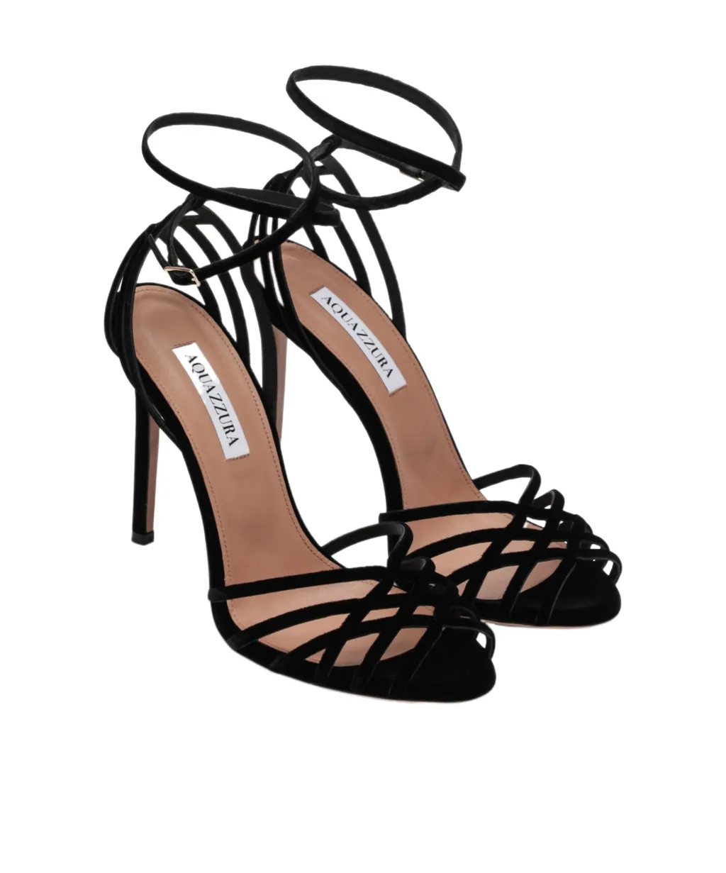 105Mm Wild Dream Velvet Sandals
