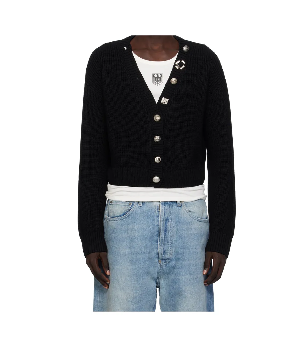 Vetements Mini V-Neck Cardigan