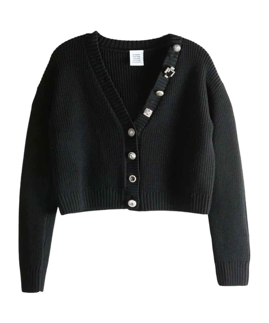 Vetements Mini V-Neck Cardigan
