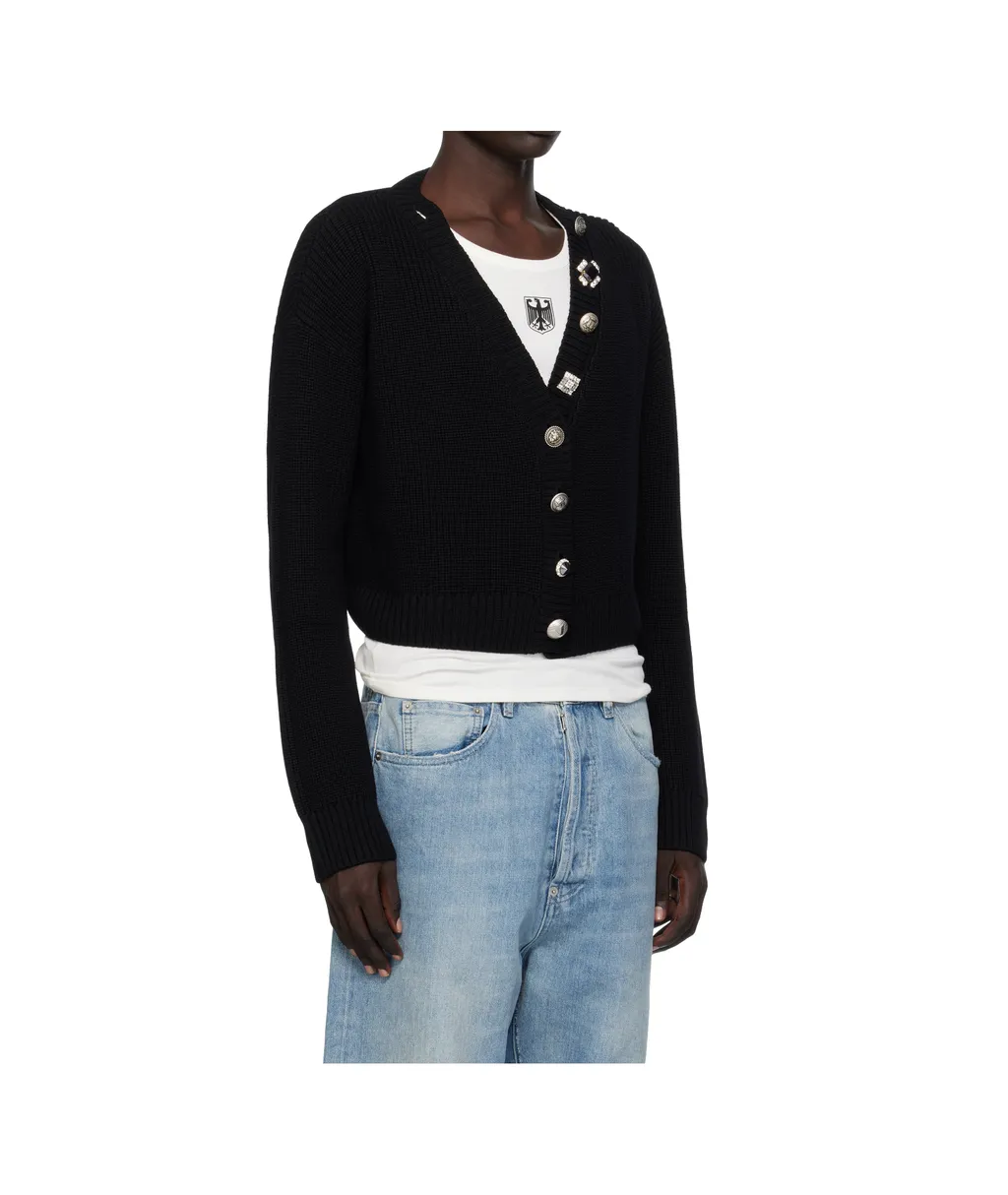 Vetements Mini V-Neck Cardigan