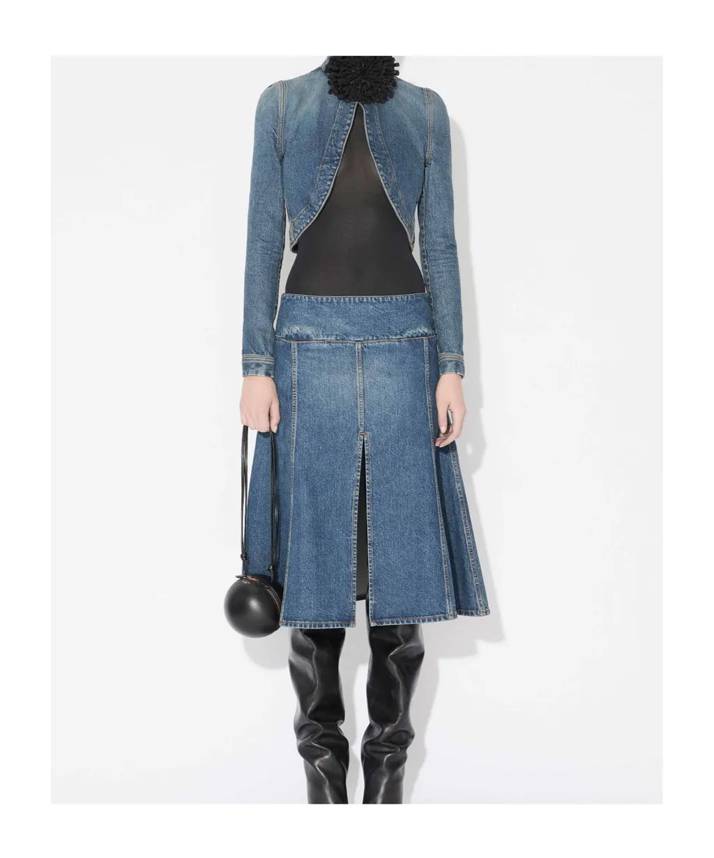 AlaÏA Denim Cropped Jacket