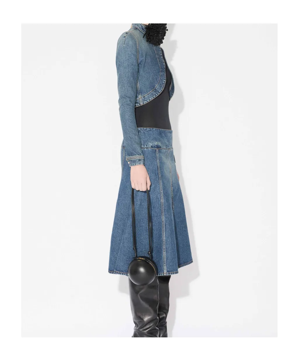 AlaÏA Denim Cropped Jacket
