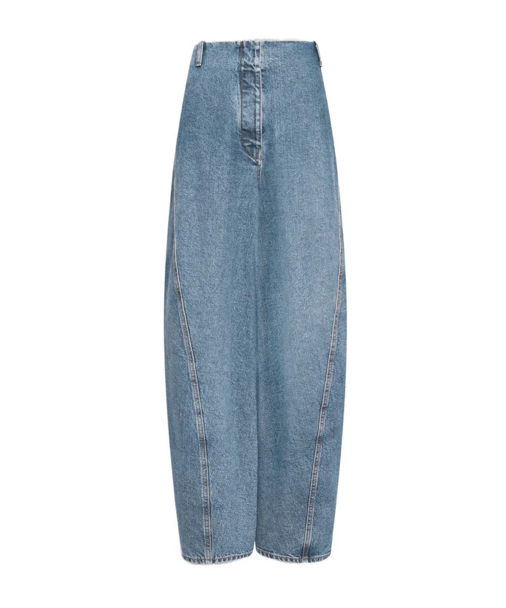 AlaÏA Denim Cargo Jeans