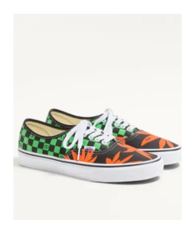 Valentino X Vans Vlogo Checkerboard Lace-Up Sneakers