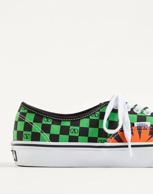 Valentino X Vans Vlogo Checkerboard Lace-Up Sneakers