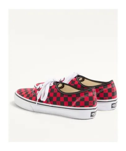 Valentino X Vans Vlogo Checkerboard Lace-Up Sneakers