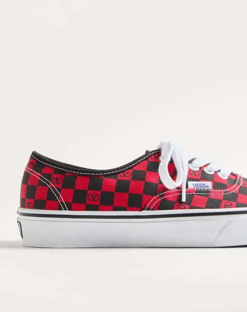 Valentino X Vans Vlogo Checkerboard Lace-Up Sneakers