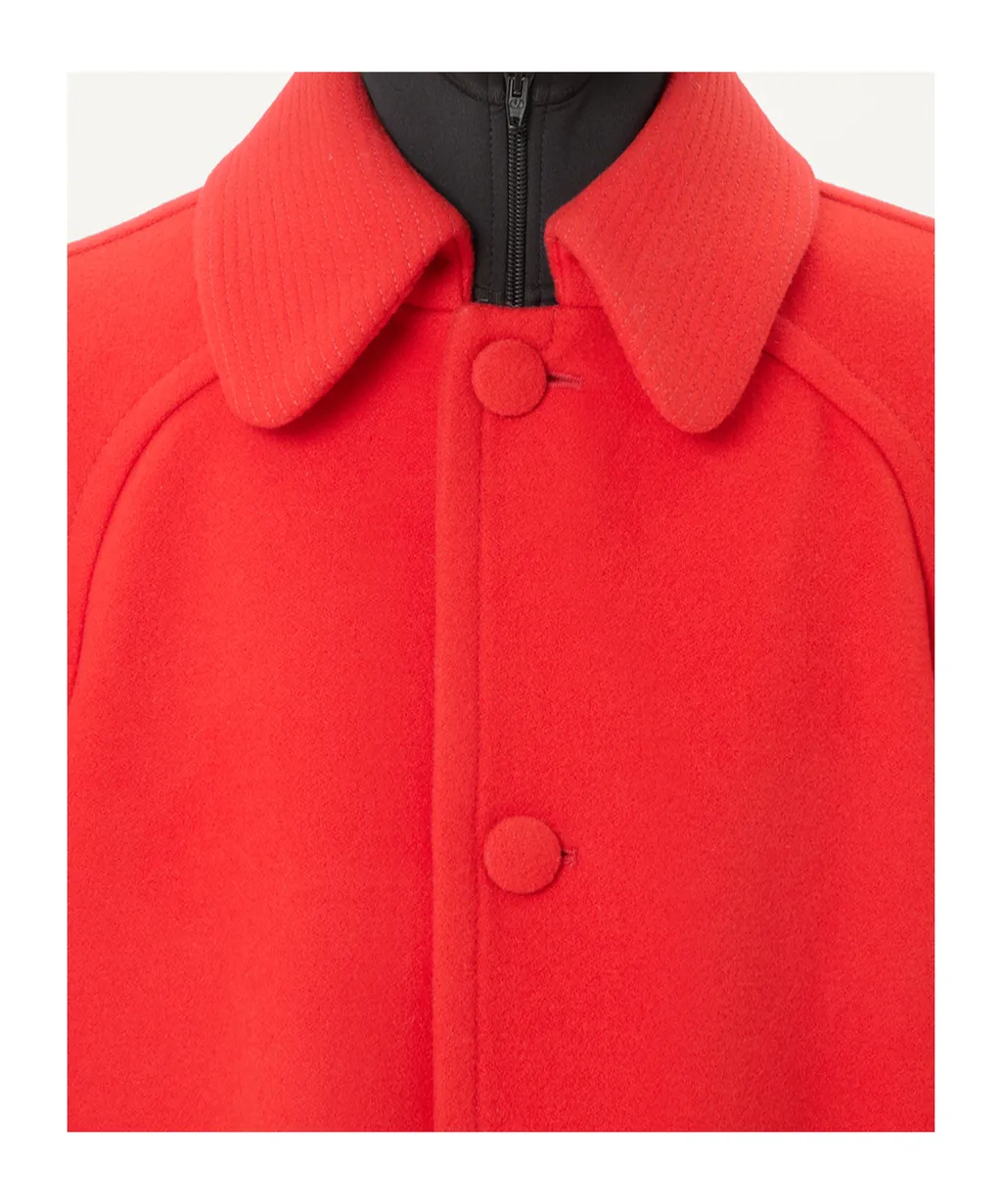 Valentino Logo Plaque Button-Up Coat