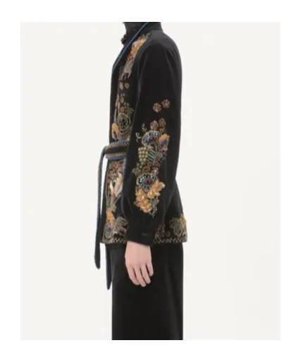 Beaded Velvet Overshirt