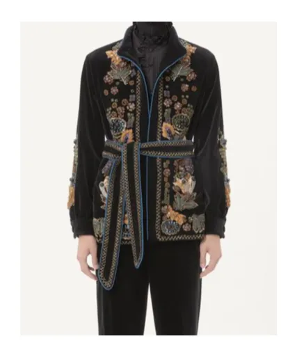 Beaded Velvet Overshirt