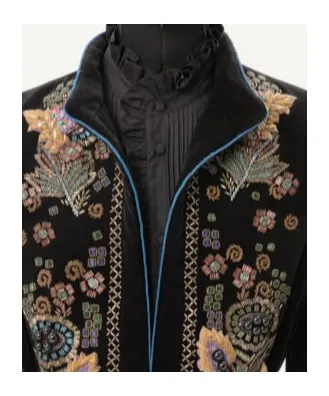 Beaded Velvet Overshirt