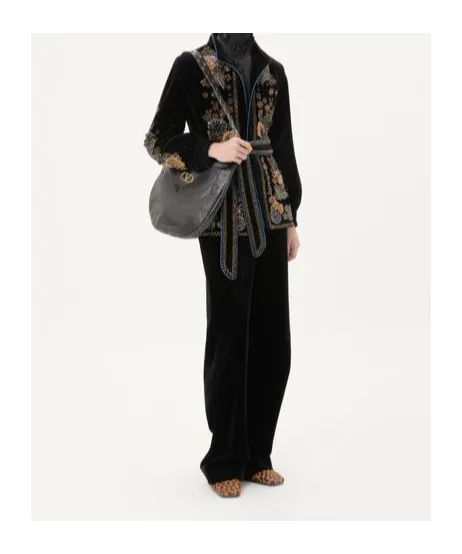 Beaded Velvet Overshirt