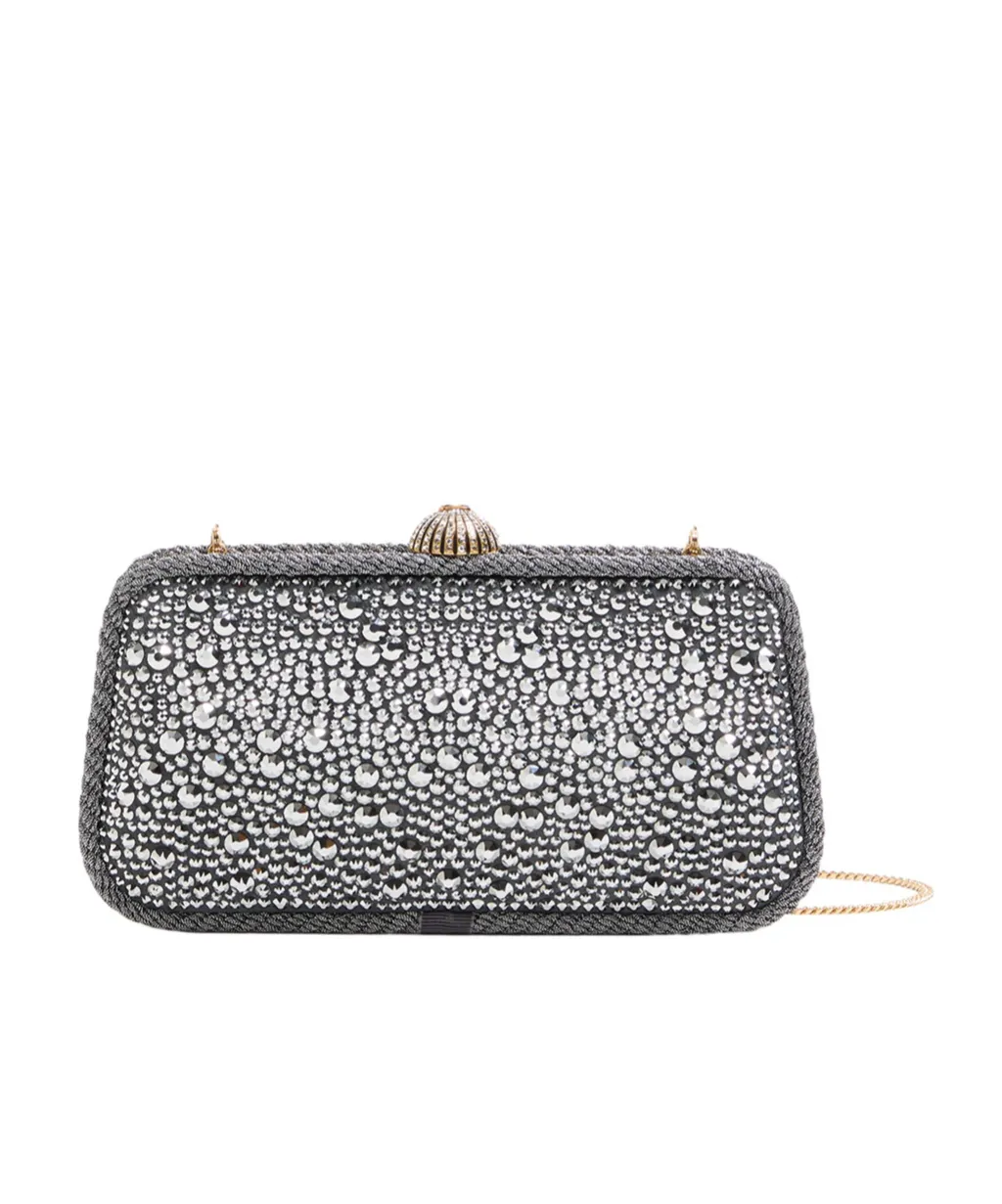 Valentino Garavani Carry Secrets Minaudiere With Rhinestones