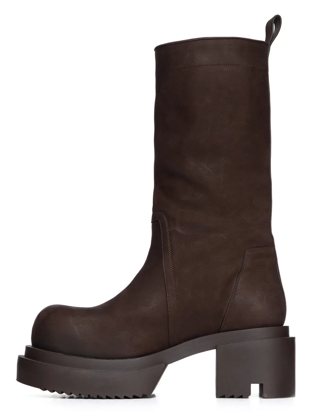 60Mm Platform Leather Boots