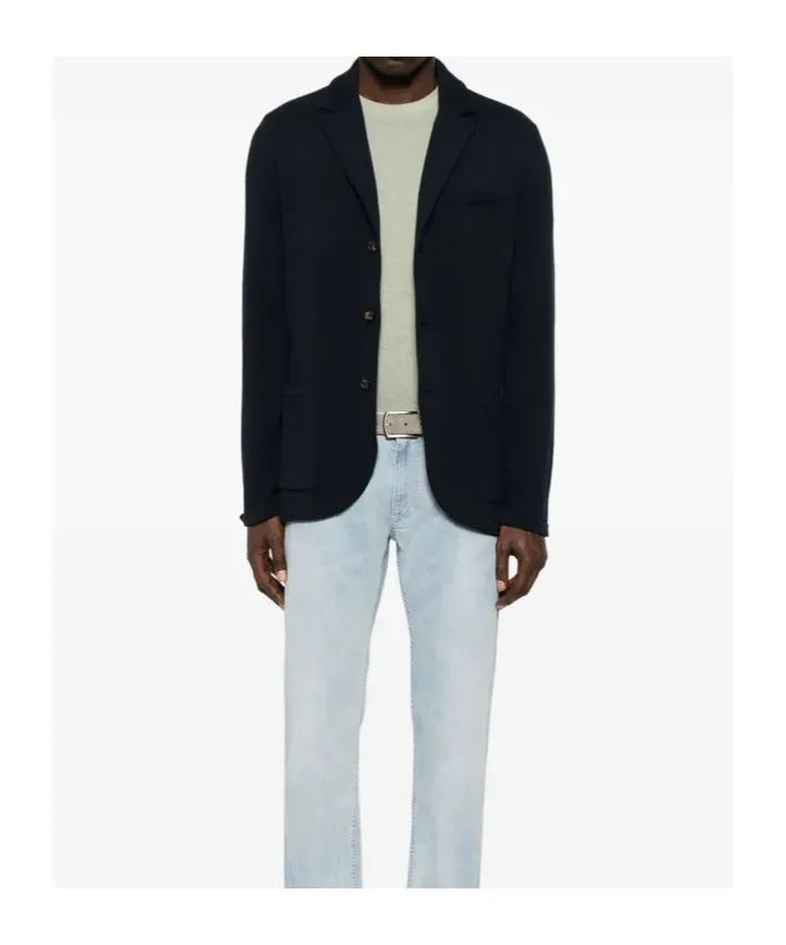 Single-Breasted Knitted Blazer