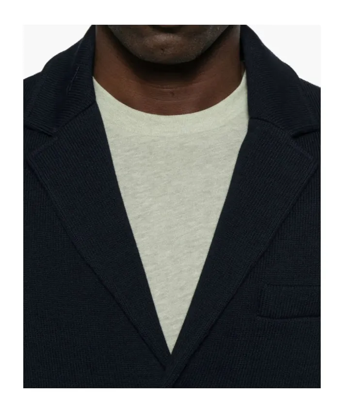 Single-Breasted Knitted Blazer