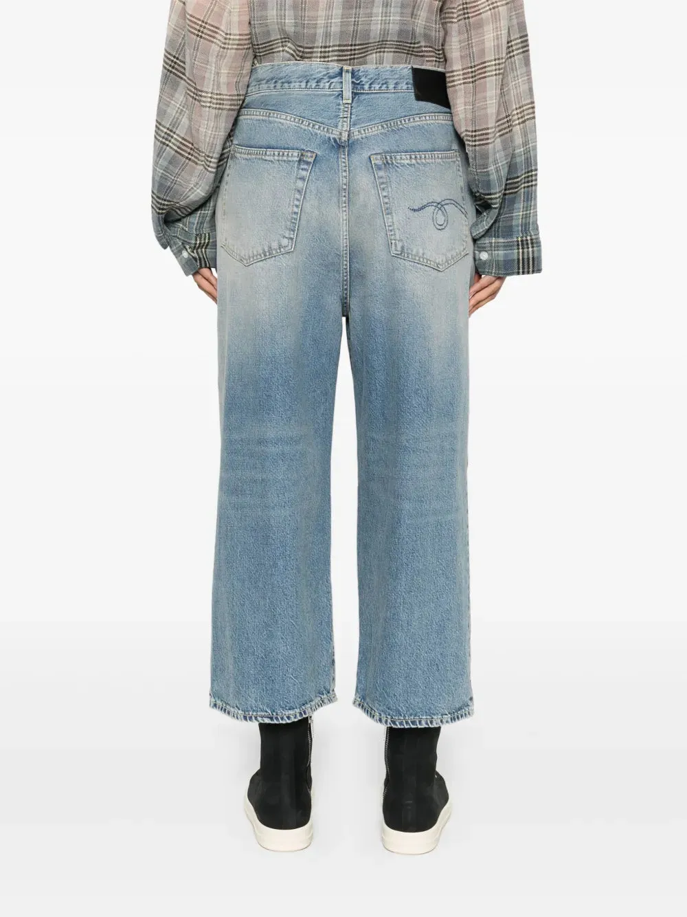 Belt Loop Denim Trousers