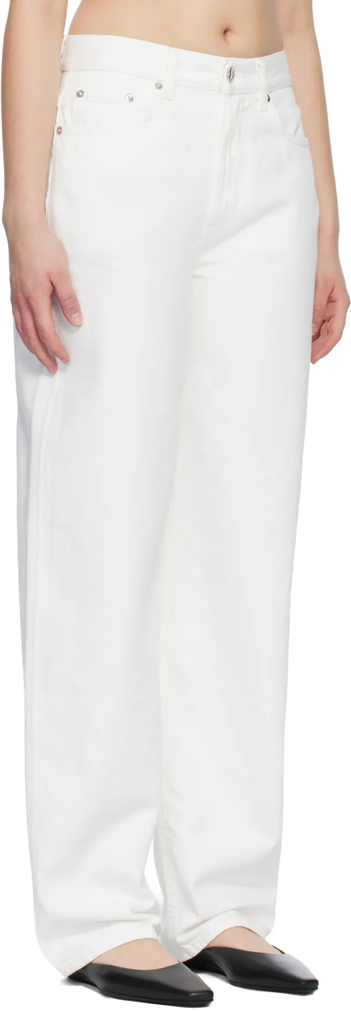 Waistband Denim Trousers