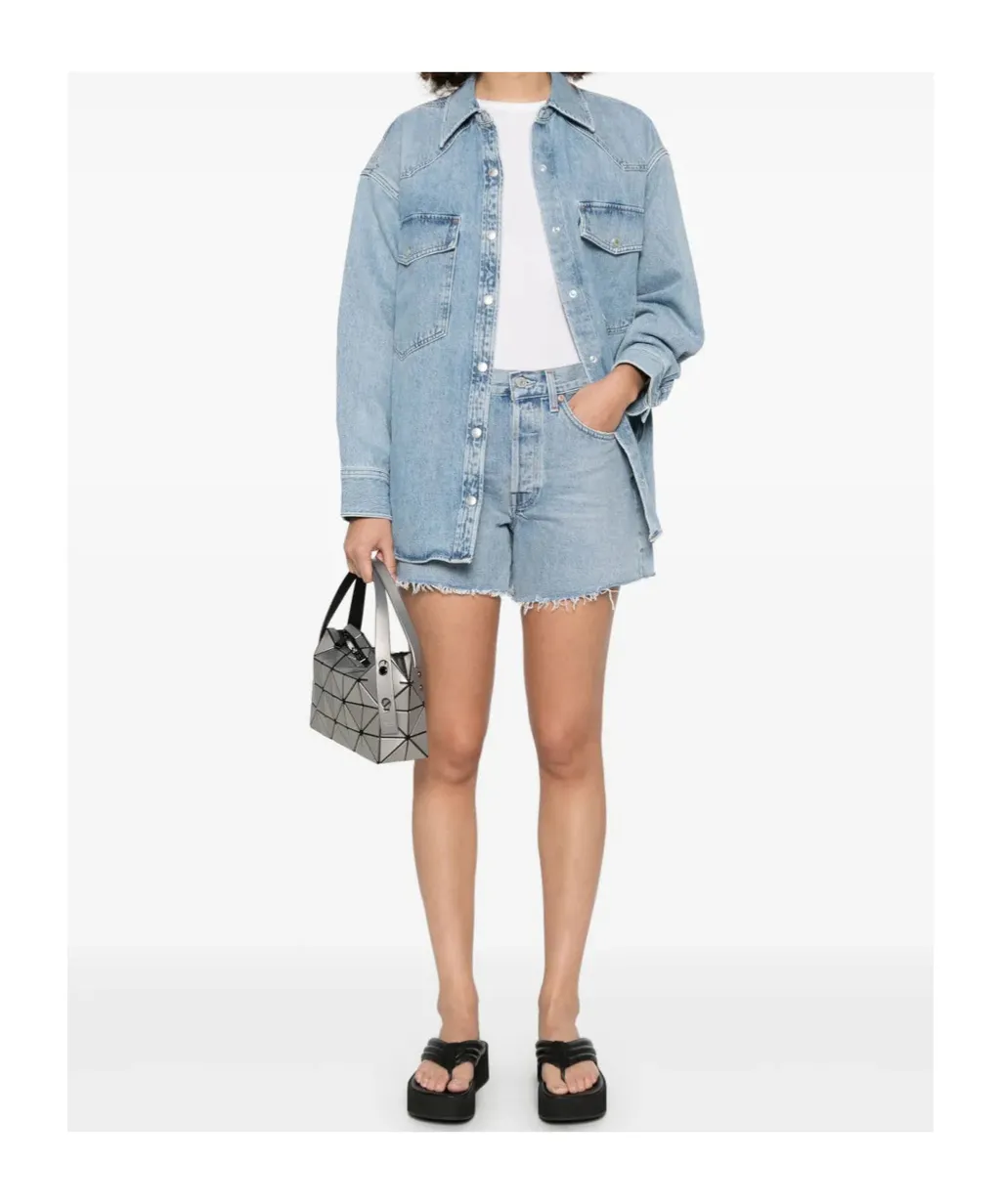 Five-Pocket Denim Shorts