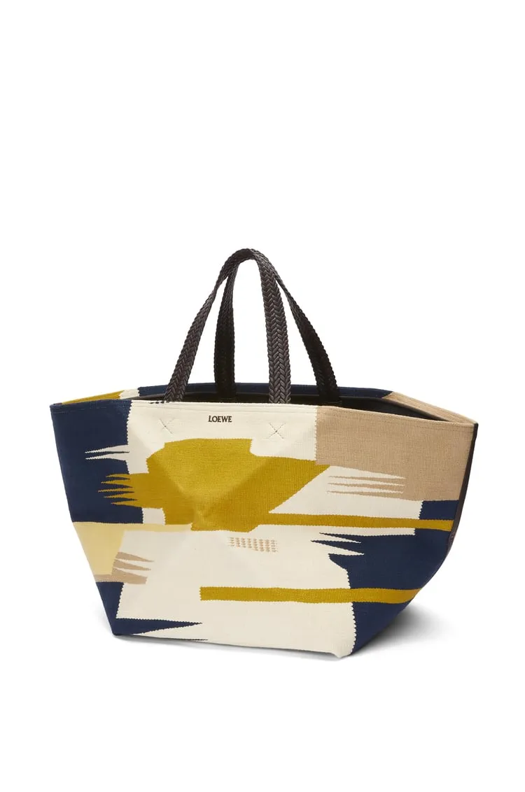 Canvas Jigsaw Folding Handbag
