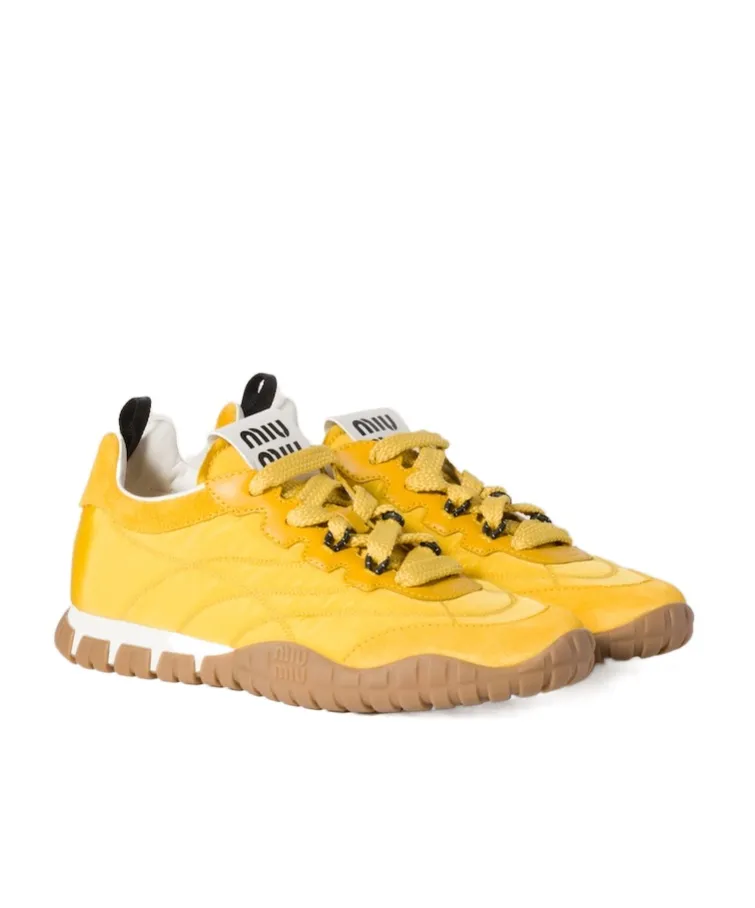 Tyre Technical Fabric And Suede Sneakers