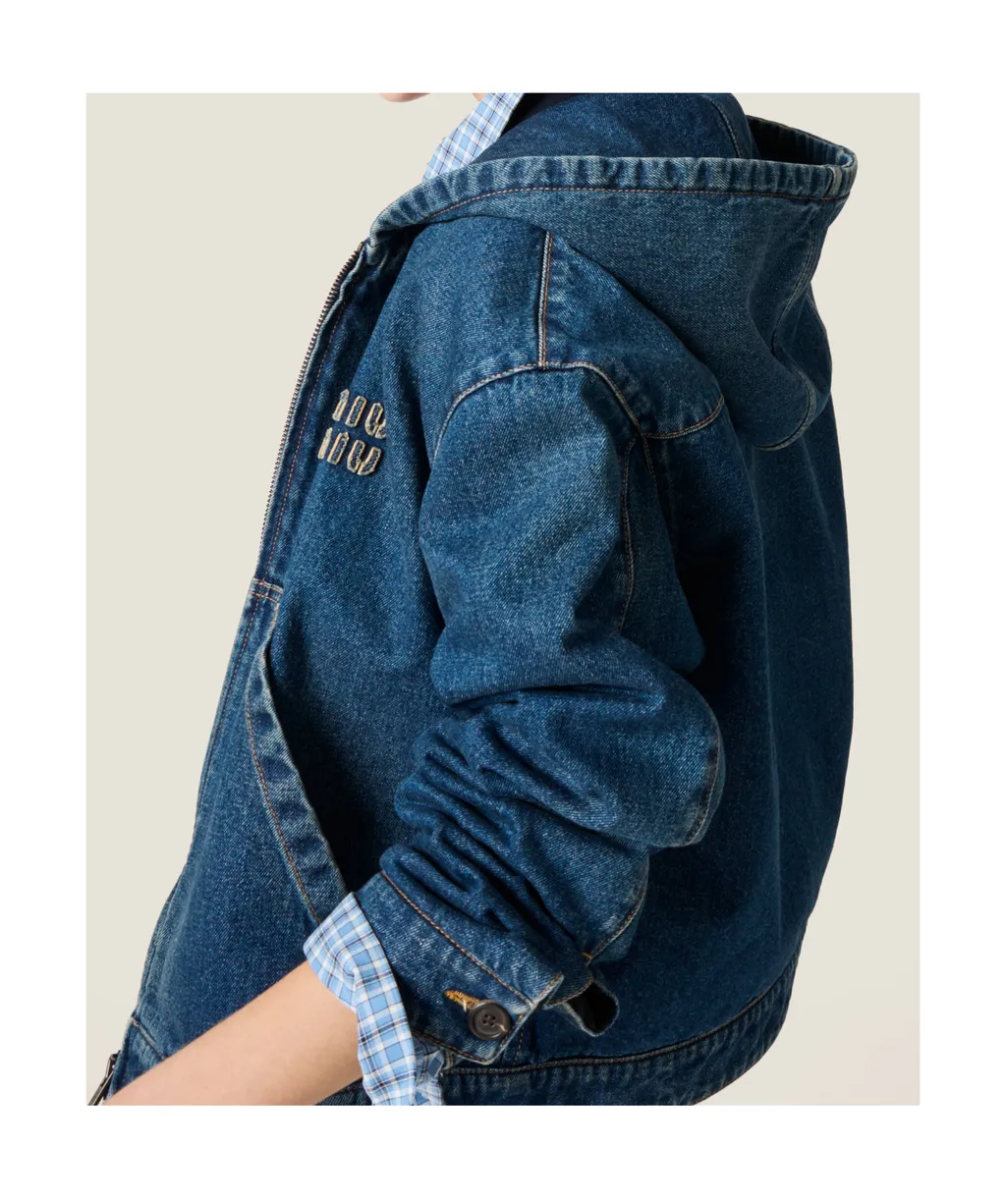 Denim Hoodie Jacket